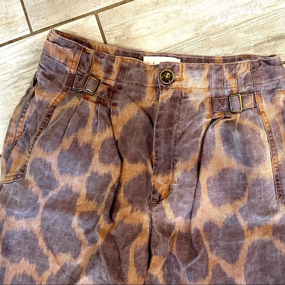 Anthropologie Joggers Giraffe Print Sz 2